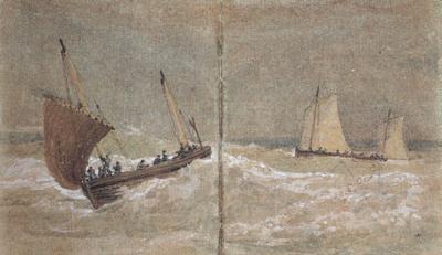 Joseph Mallord William Turner Sailing boats at sea (mk31) Spain oil painting art